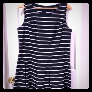 Tommy Hilfiger Navy Blue/White Striped Dress